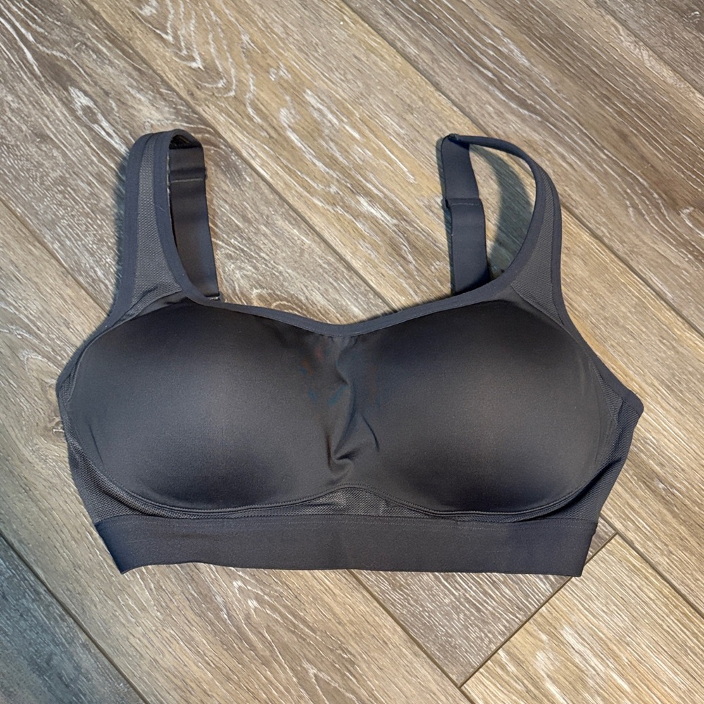 Charcoal Sports Bra with Adjustable Straps